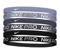 Nike Flex Classic 6PK Printed Metallic Fascia per capelli da donna Iron Purple/Thunder Grey/Metallic Silver One Size