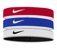 Nike Flex Classic BN2001-648 - Fascia da capelli larga, 3 pezzi, Rosso universitario / Game Royal/WT