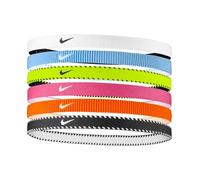 Nike Flex Classic Headbands 6PK Fasce Elastiche per Capelli Sport Volt (6 unità)