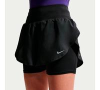 Nike - Women's Flow Dri Fit High Rise 2in1 Short - Pantaloncini da running XS nero