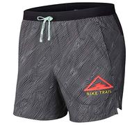 Nike FLX Stride 5 Trail Shorts Black/Black/Laser Crimson L
