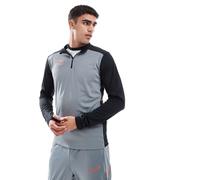 Nike Football - Academy 25 Dri-FIT - Top grigio con zip corta L