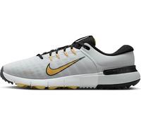 Nike Free Golf NN Golfschuh, Scarpe Uomo, Bianco Nero Pure Platinum Topaz Oro, 40 EU