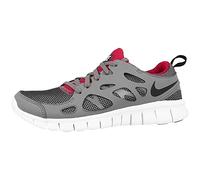 Nike Free Run 2 Junior (GS), Scarpe da Corsa Unisex Bambino, Grigio (Wolf Grey/Black-Gym Red-White 035), 40