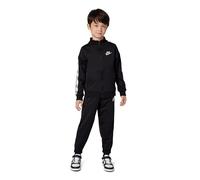 Nike Tuta Full Zip con Logo Taping Nero Bambini 5-6 anni