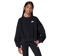 Nike - Girl's Club Fleece Boxy Crew-Neck Sweatshirt - Maglione S nero