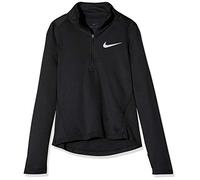Nike G NK LS Top Run Hz Maglia A Maniche Lunghe, Bambina, Black/Reflective Silv, L