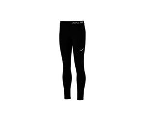 Nike G Np Cl Tght, Leggings Bambina, Nero (Black / Black / White), L