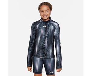 Nike G NP DF IC Nvlty WRM Top AOP Tight, Schwarz, 7-8 Anni Bambine e Ragazze