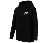 Nike G Nsw Pe Full Zip T-shirt A Manica Lunga, Bambina, Black/(White), M