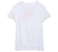 Nike G NSW Tee DPTL Basic Futura T-Shirt, Bimba, White/Pink Foam, XS