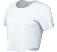 Top corto a manica corta Dri-FIT Nike One Fitted - Donna - Bianco S (IT 40-42)