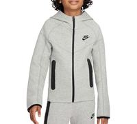 Nike Giacca Ragazzo Sportswear Tech Flc Fz, Dk Grey Heather/Black/Black, FD3285-063, S