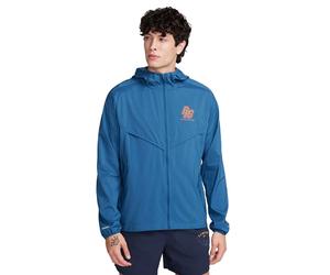Nike Giacca Running Windrunner Brs Court Blue Safety Arancio Uomo M