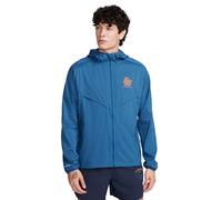 Nike Giacca Running Windrunner Brs Court Blue Safety Arancio Uomo XL