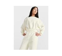Nike Girls' Club Fleece Crop Crew Felpa Junior, Bianco 7-8Y