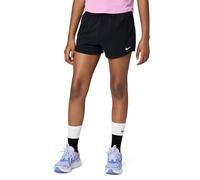 Nike Girl's Pantaloncini G Nk DF One Wvn HR Short, Black/White, DX4967-010, L