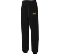 Nike Girl's Pantaloni G NSW Club FLC Loose Pant Shne, Black/Metallic Gold, FJ6163-010, L