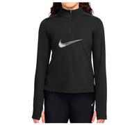 Nike - Girl's Pro Dri-Fit Half-Zip L/S Top - Maglia da corsa M nero