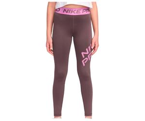 Nike - Girl's Pro Dri-Fit Tight High Brand Read VNR - Leggings L lilla