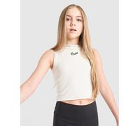 Nike Girls' Ribbed Tank Top Junior, bianco 7-8Y