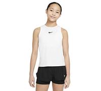 Nike Girl's Top G Nkct DF Vctry Tank, White/White/Black, CV7573-100, M
