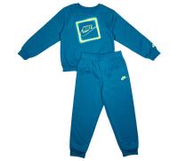NIKE Tuta da Bambini Girocollo Glow With Me Blu Taglia 6-7 A Codice 86N483-E54