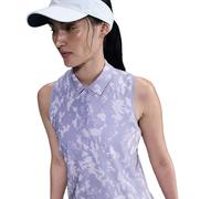 Nike Golf Polo DF Victory Print, senza maniche, viola