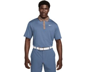 Nike Golf Polo Dri-Fit Tour a contrasto, blu/marrone