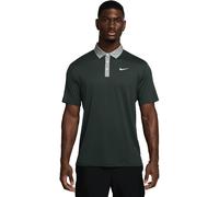 Nike Golf Polo Dri-Fit Tour a contrasto, verde scuro/grigio chiaro