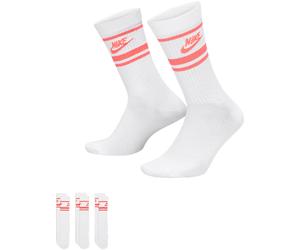 Nike Golf Socken Everyday Essential Crew confezione da 3 pezzi, bianco/rosa