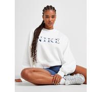 Nike Graphic Swoosh Crew Felpa, Bianco L