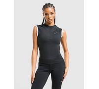 Nike Graphic Swoosh Fitted 1/4 Zip Sleeveless Top, nero M