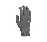 NIKE Guanti da uomo Swoosh Knit 2.0, grigio/bianco, S/M