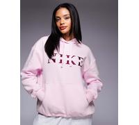 Nike - Gym Life - Felpa oversize rosa con cappuccio e logo XS