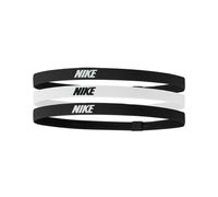 Set di 3 fasce per capelli Nike Elastic Bianco e Nero Unisex - DR5205-036 - Taille Unico