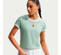 Maglietta Donna Nike Court Heritage Tennis - steam/barely green - Verde (M)