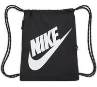 Nike Heritage - Sacca da palestra (taglia unica, nero/bianco)