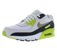 Nike HF6358-103 Nike Air Max 90 GS Uomo, White/Khaki-Cyber-Dk Smoke Grey EU 38.5