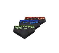 NIKE Hip Brief Dri-Fit Essential Micro, Slip da Uomo in Microfibra, Pack da 3 (IT, Testo, XXL, Regular, Regular, Black Volt/Hot Punch/Hyper Royal)