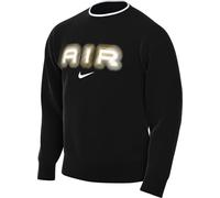 NIKE HM0177-010 M NSW SW Air Crew FLC BB,Black Maglia Lunga Uomo Black/Metallic Gold Taglia XS