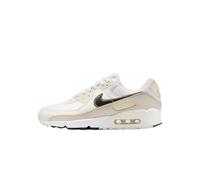 NIKE HM8128-101 Wmns Air Max 90 Donna, White/Flat Pewter-LT Orewood BRN EU 40
