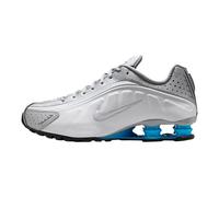 NIKE HQ1988-005 Shox R4 Uomo, Metallic Silver/Blue Lagoon-White EU 41