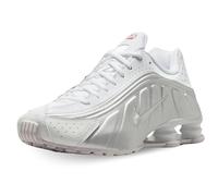 Nike - Shox R4 - Sneakers bianche e argento metallizzato-Bianco MW 9