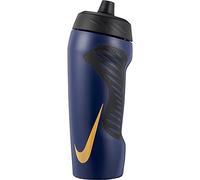 Nike HyperFuel N.000.3177.452.18 - Bottiglia d'acqua 18 oz in colore amidnight navy/nero/oro metallizzato, capacità: 532 ml