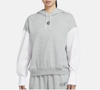 Nike Icon Clash Donna Pullover Felpa Grigio Bianco TAGLIA S,M,L Nuovo