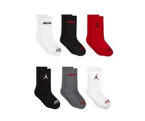 NIKE Il Set 6 paia di calzini Jordan Legend Crew: comfort e supporto ideali per lo sport e l’uso quotidiano, con stile iconico Jordan.