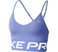 Nike Indy PRO CN Long Line Sport-BH Donne Sport-BH, Donna, Royal Pulse/White/Metallic SIL, L