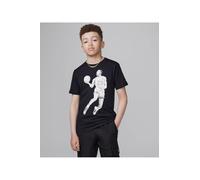 NIKE JDB Air Jordan Dots - Maglietta a Maniche Corte Unisex per Bambini, Nero, M