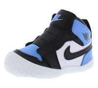 Nike Jordan 1 Crib Bootie - Scarpine da neonato, colore: blu/nero/bianco, 4 anni